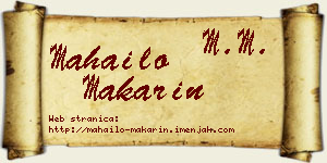 Mahailo Makarin vizit kartica